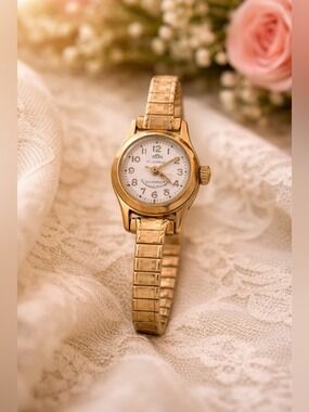 1940-60’s RARE Solar Brand 21 Jewels Mechanical Wind Up Analog Wrist Watch RUNS